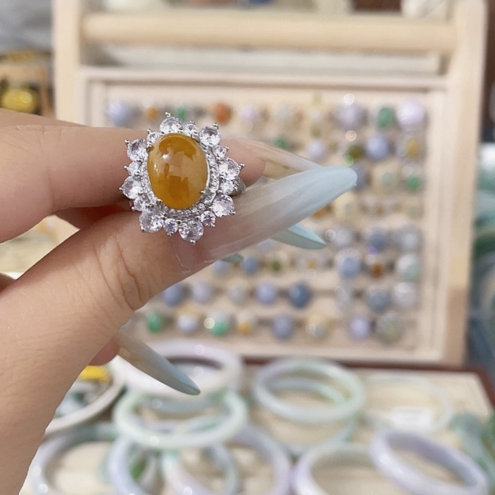 颈饰未镶嵌翡翠天然翡翠Ａ货