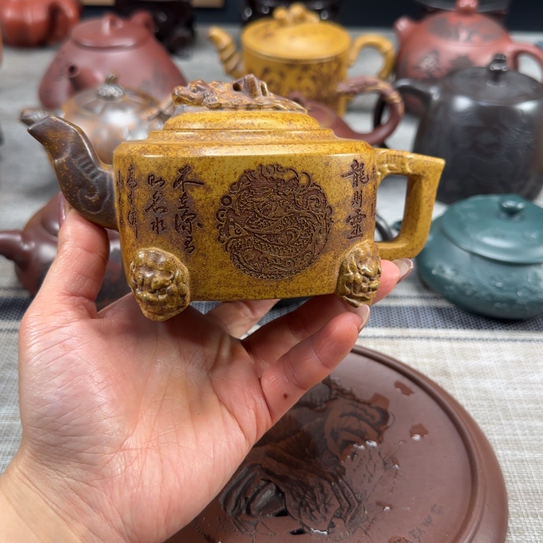 茶壶紫砂紫砂紫色紫砂