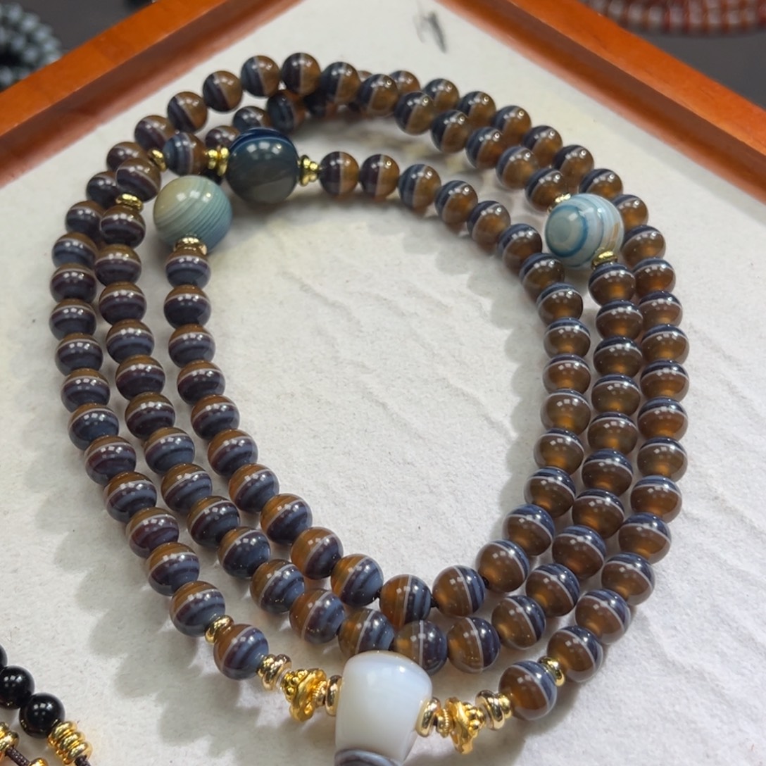 婵***婳玛瑙/玉髓合金手链