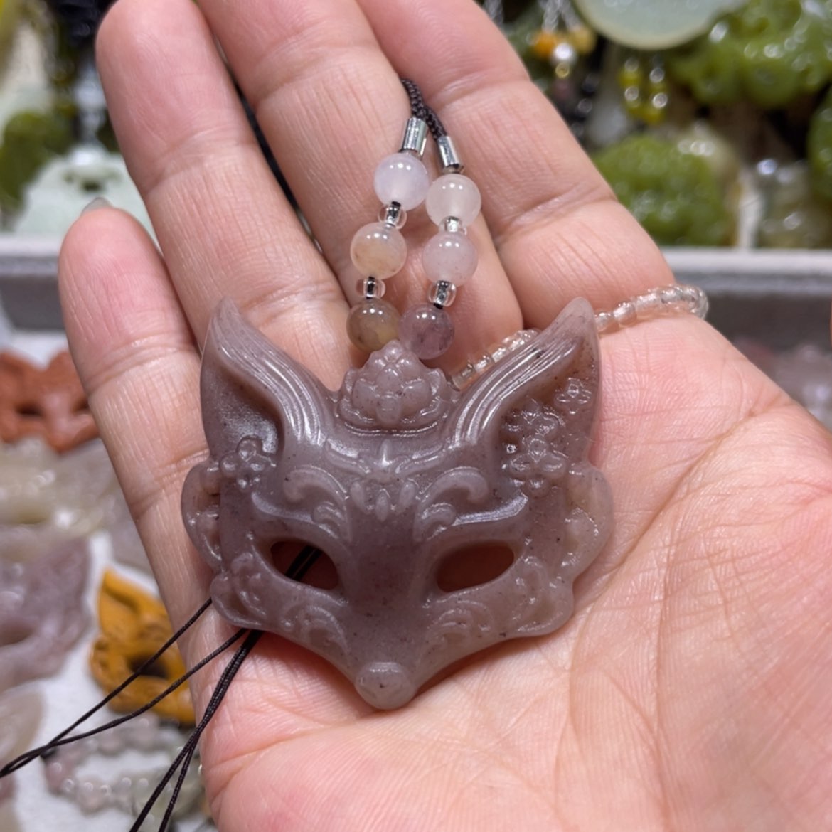 【闪购商品】岫玉颈饰未镶嵌99吊坠