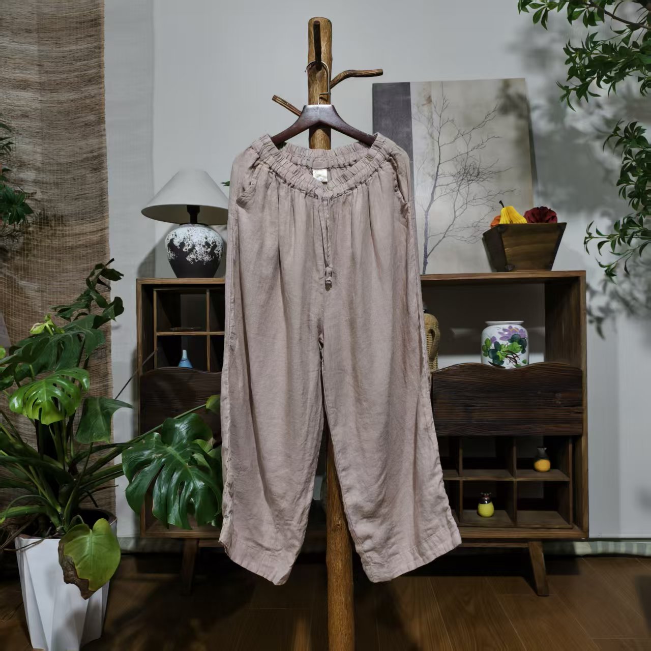 【大梅子推荐】设计款汉麻系带长裤GMCX2553