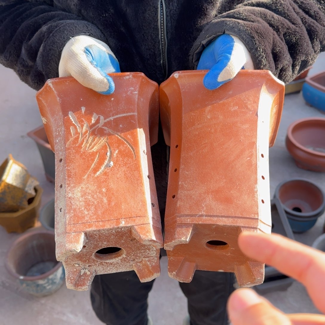 紫砂花盆瑕疵和瑕疵的