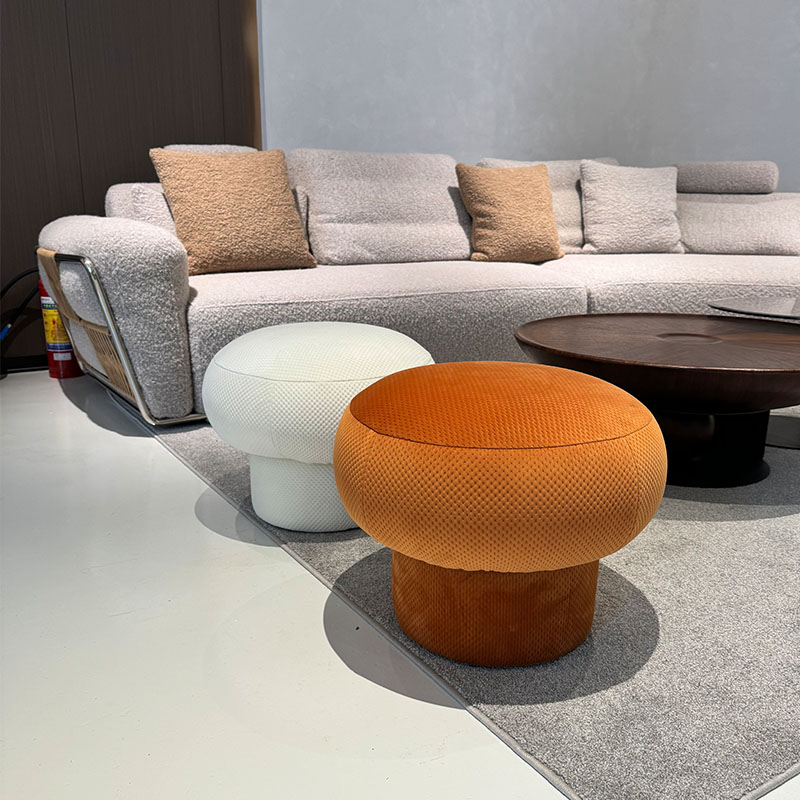 时尚蘑菇凳家用小凳客厅凳子沙发脚踏换鞋凳梳妆凳意式极简创意