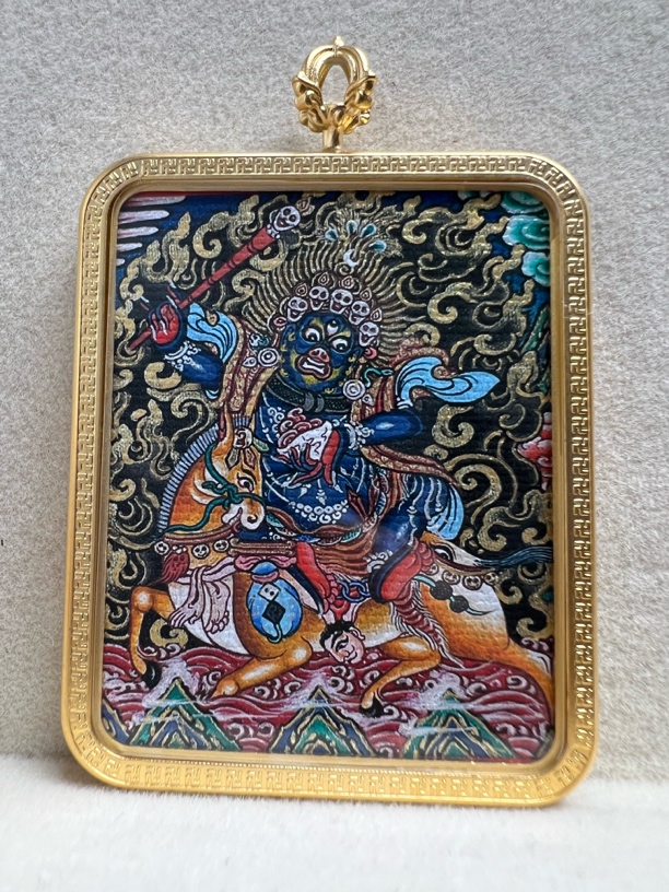 唐卡 吉祥天母 吊坠