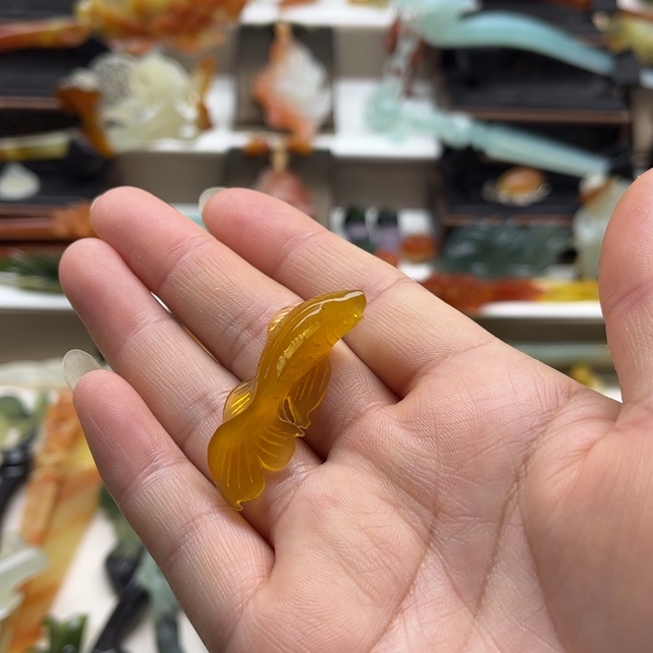 蛇纹石玉未镶嵌岫玉发簪