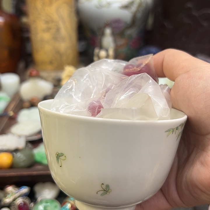 摆件蓝**天瓷杯！紫砂壶