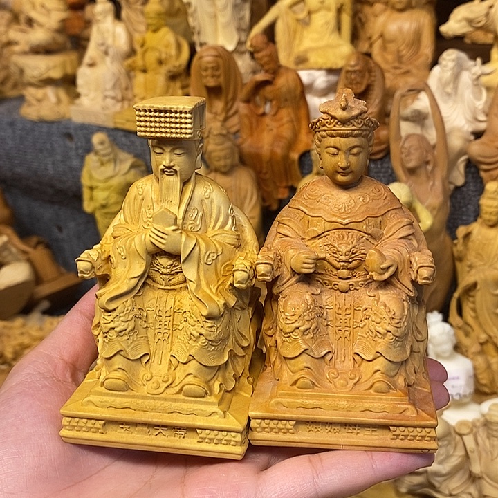 黄杨木黄杨木瑕疵王母娘娘