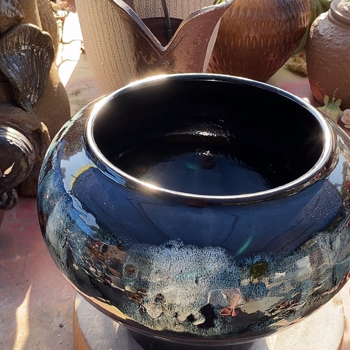 紫砂花盆19.21瑕疵