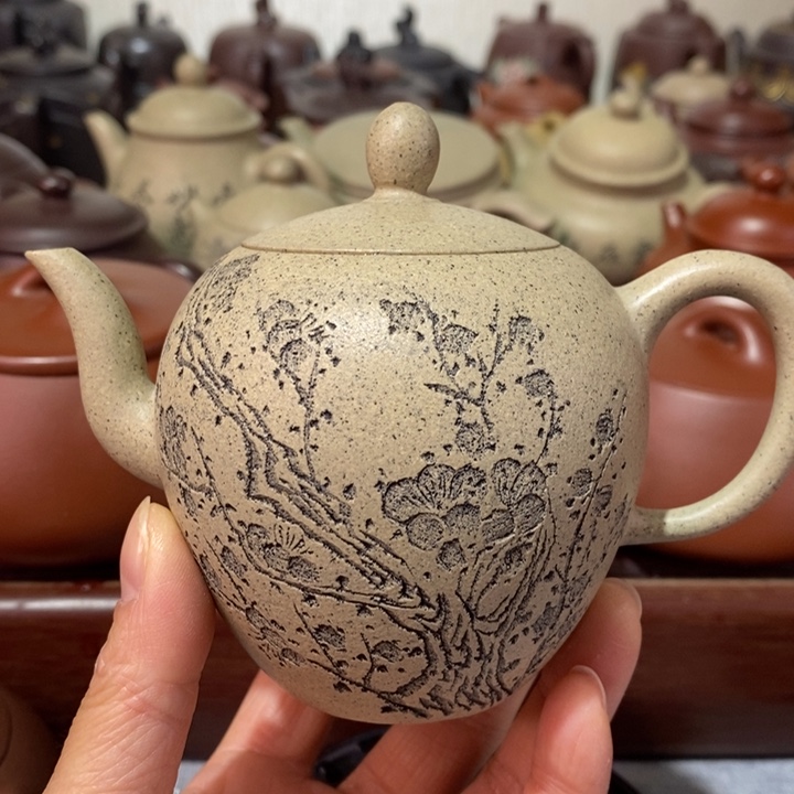 紫砂茶壶微瑕处理一把