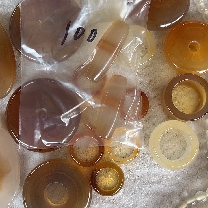 石英质玉1未镶嵌逊克玛瑙