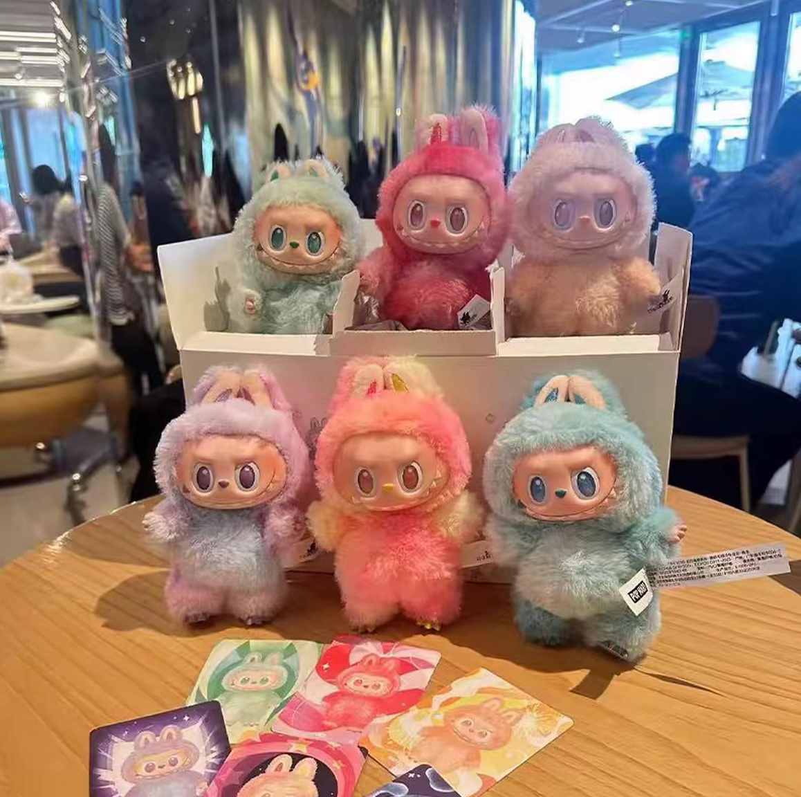 国版潮玩labu拉布三代馬卡龙搪胶毛绒公仔玩偶挂件网红