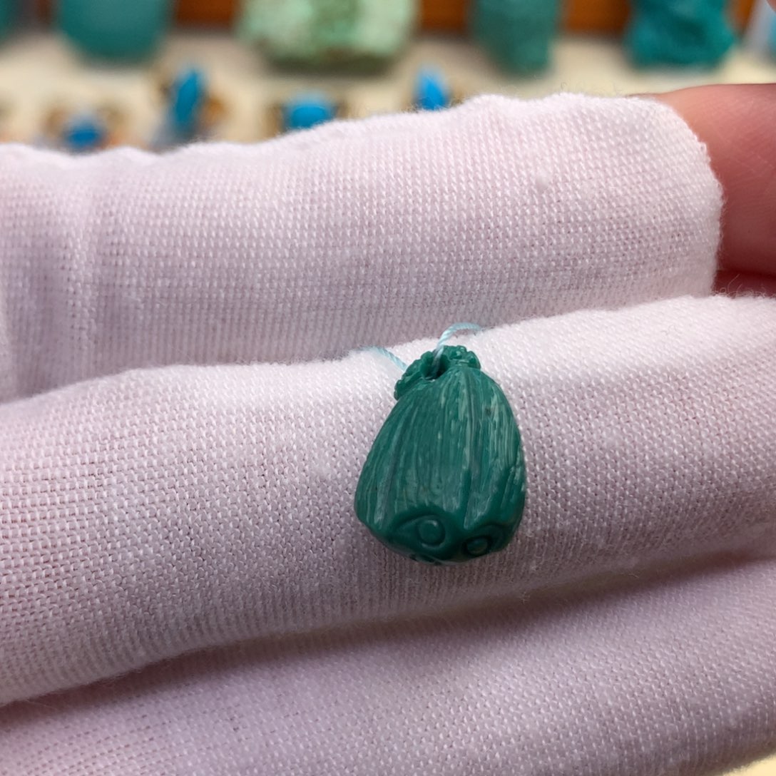 18K金镶嵌绿松石珠宝半成品