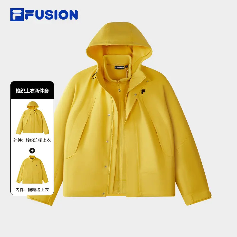 FILA FUSION斐乐【摇粒绒两件套】男女可拆卸秋冬外套T11U543702F