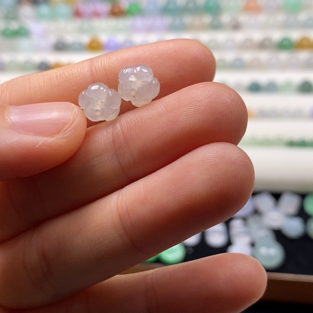 翡翠散珠卡8×5.4冰莲花一组