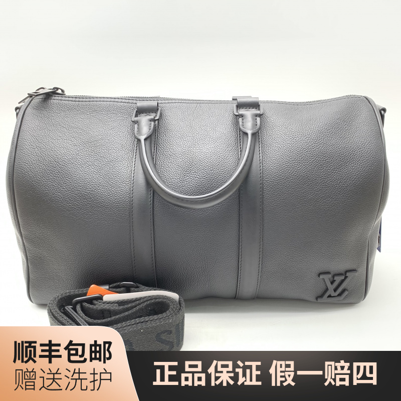 95新 LouisVuitton/路易威登 LV黑色KP40旅行袋/10020745肩包经典