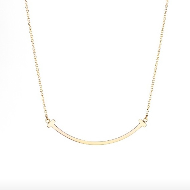 99新 Tiffany & Co./蒂芙尼 玫瑰金笑脸项链小号16173130