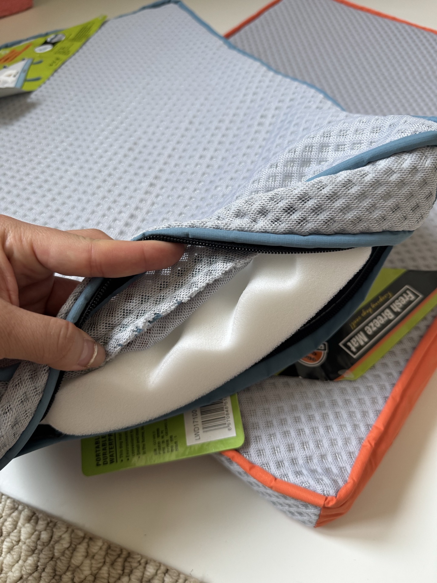 三明治透气网蛋壳海绵垫宠物狗窝垫子夏季舒适全可拆凉快透气泰迪