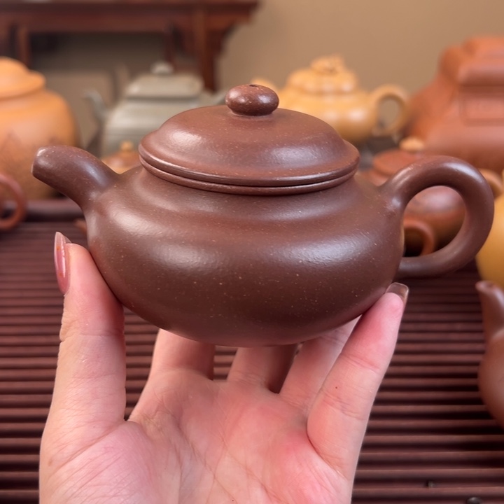 旗***格茶壶紫砂四底仿古190cc