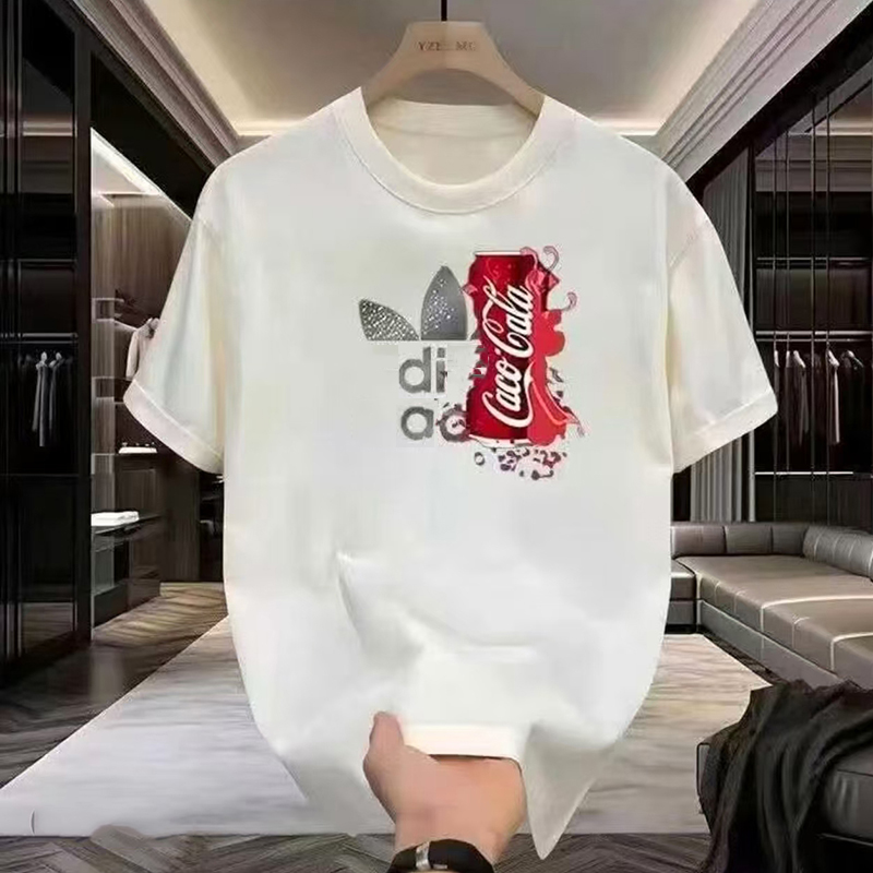 L1新款轻奢男潮流宽松T恤青少年百搭时尚帅气设计感