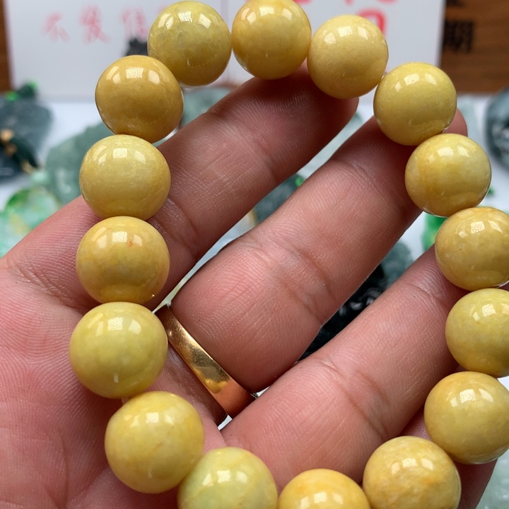翡翠颈饰未镶嵌保真天然A货翡翠