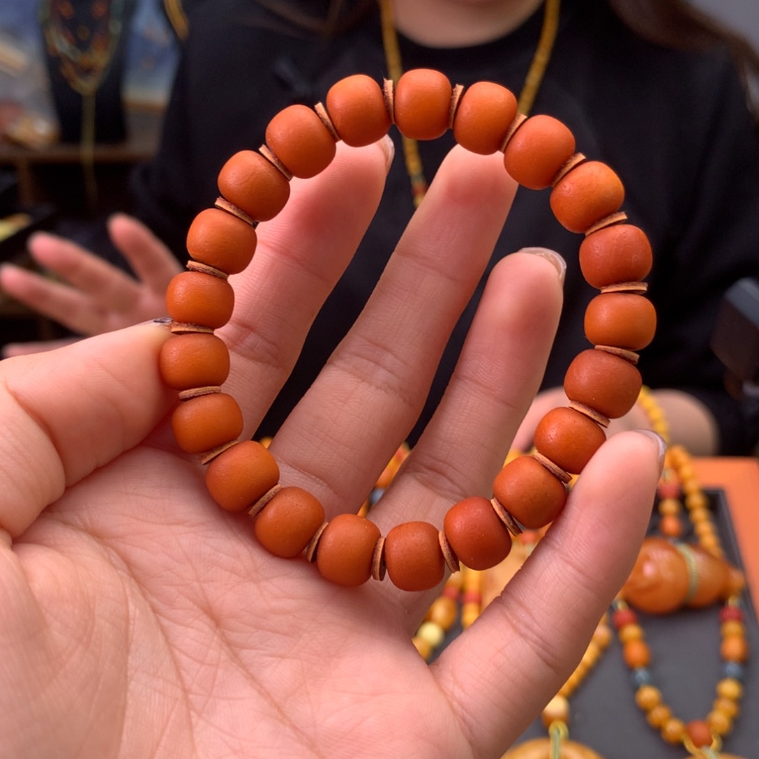 蜜蜡手串未镶嵌天然