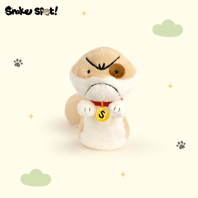 多爱新款可爱小狗蛇生气点点毛绒玩具公仔送男女孩玩偶生日礼物潮