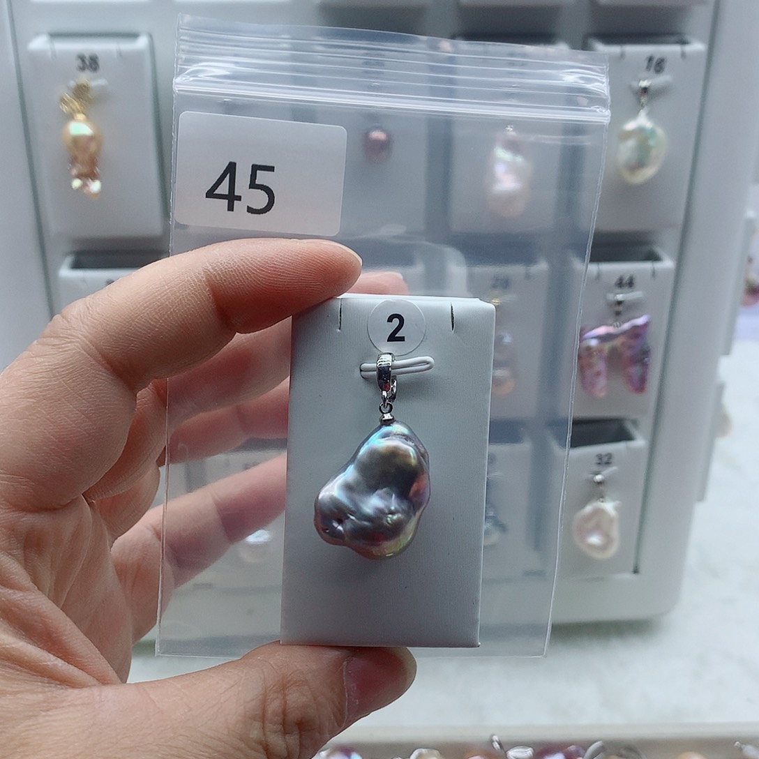 淡水珍珠合金吊坠(不含链)