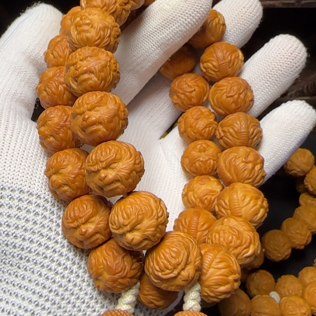 魍***…猴头核桃吊坠猴头