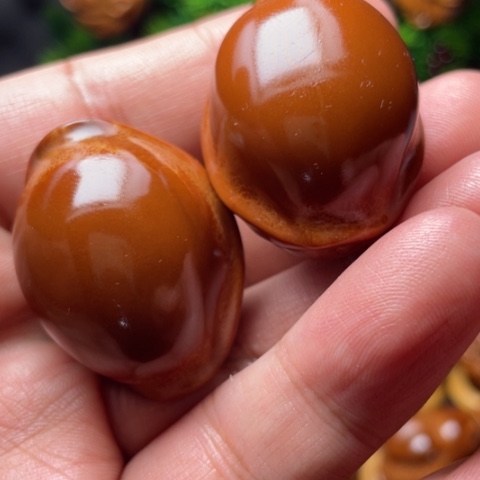 橄榄核手串/手链元宝富甲手球一对3.1左右