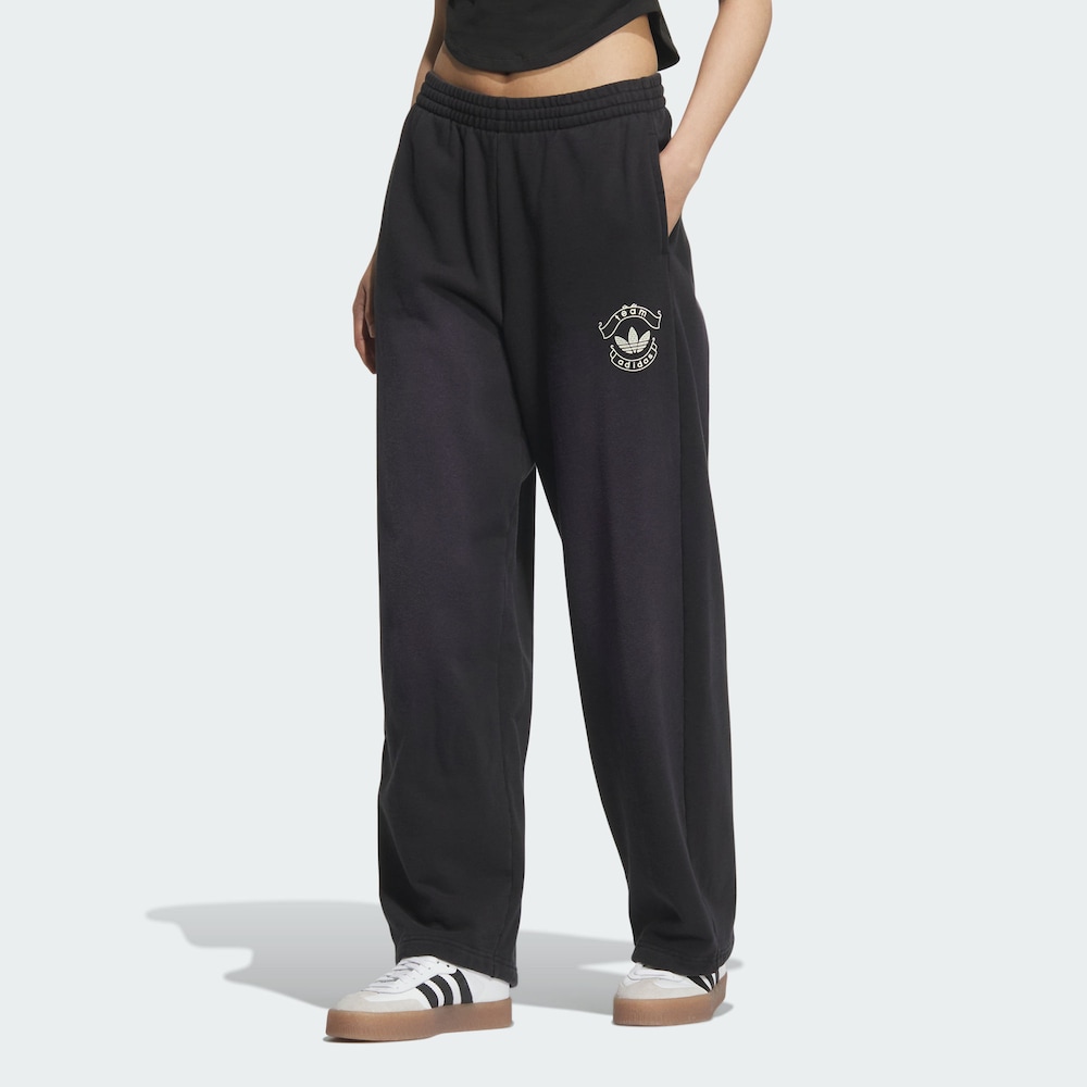 【滔搏联动】adidas/阿迪达斯女款纯棉宽松运动裤KC5872