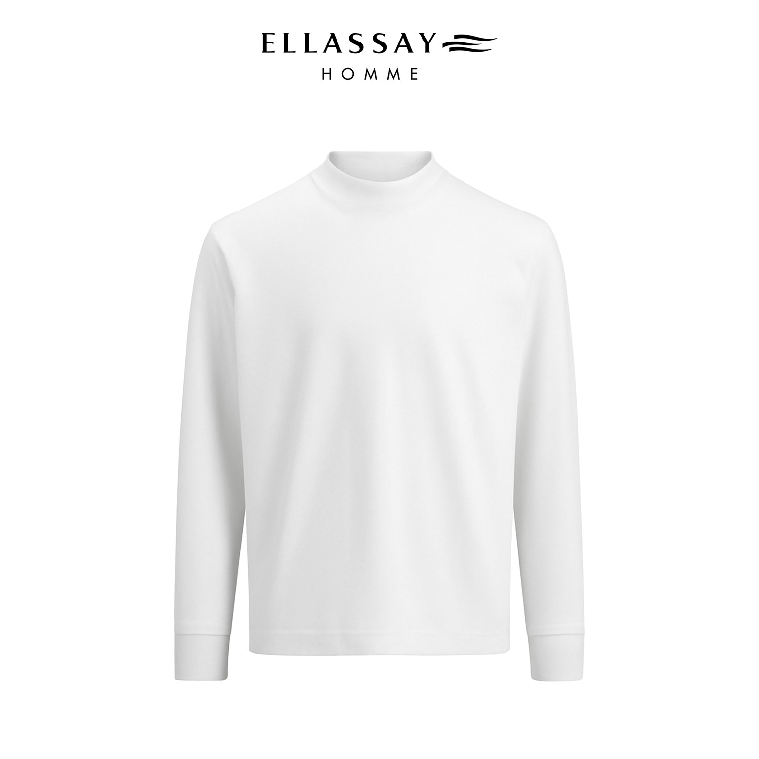 【万金油T恤】ELLASSAY歌力思男装棉桑蚕丝纺简约长袖EME353Z03300