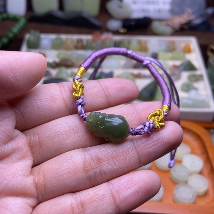 和田玉未镶嵌手链