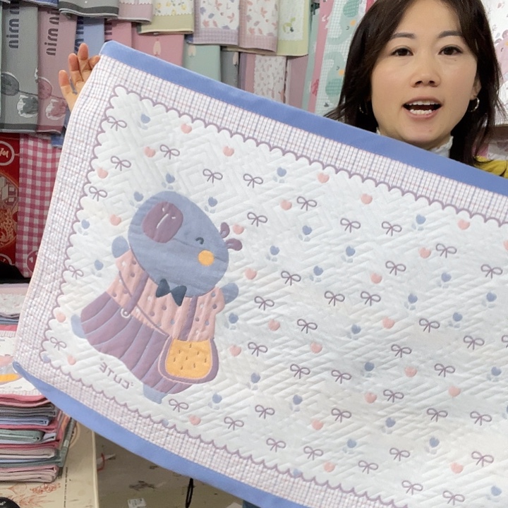 棉特价促销蓝色快乐熊