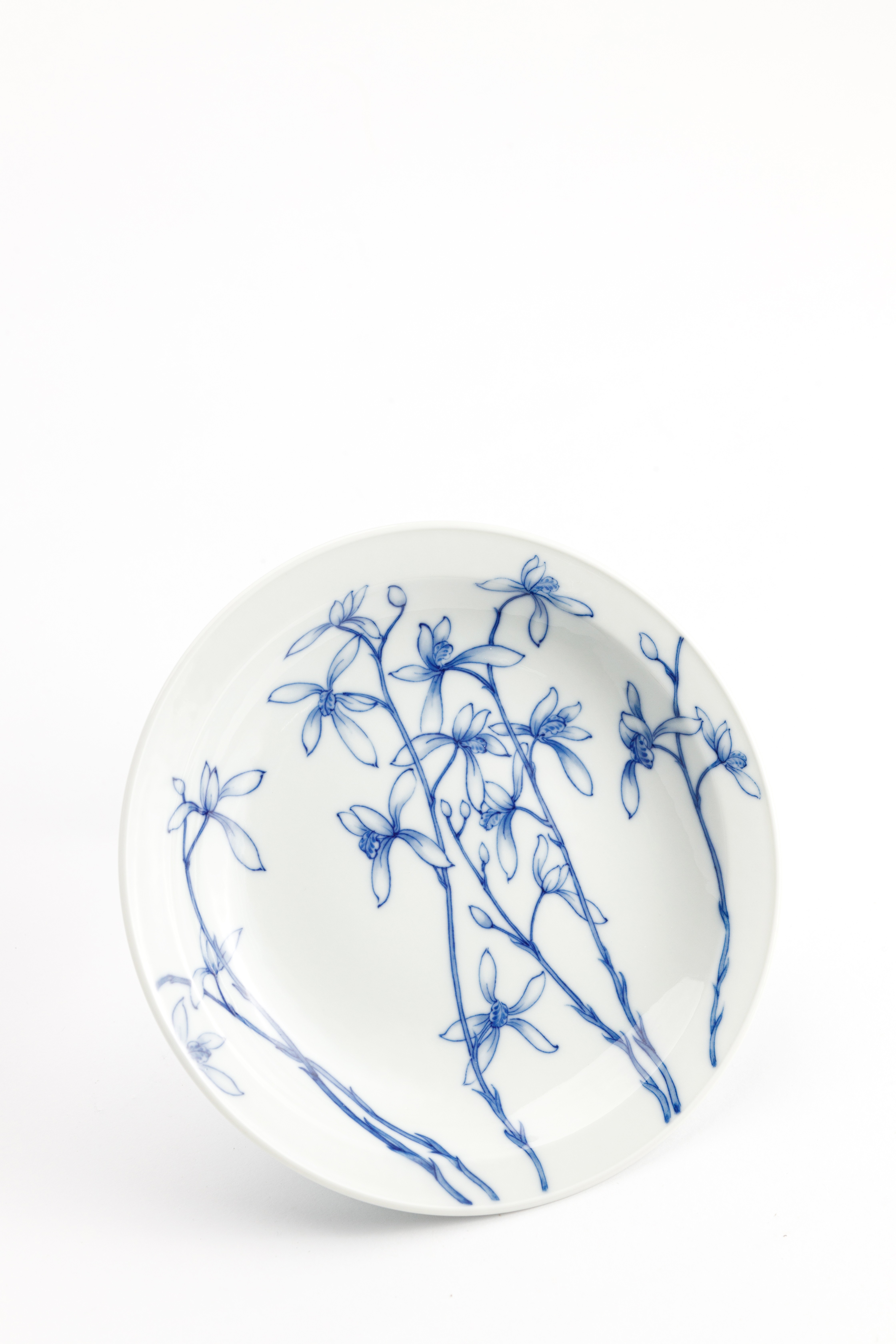 续真｜古法柴窑 景德镇手绘青花九兰壶承直径17cm高端茶具