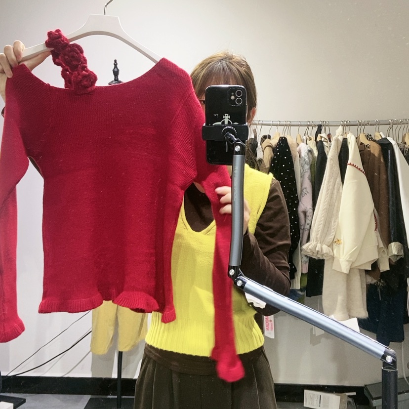 【闪购商品】红色斜肩