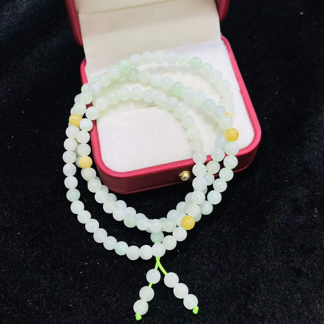 杨教授珠宝天然翡翠珠链 翡翠项链 CYX  33998