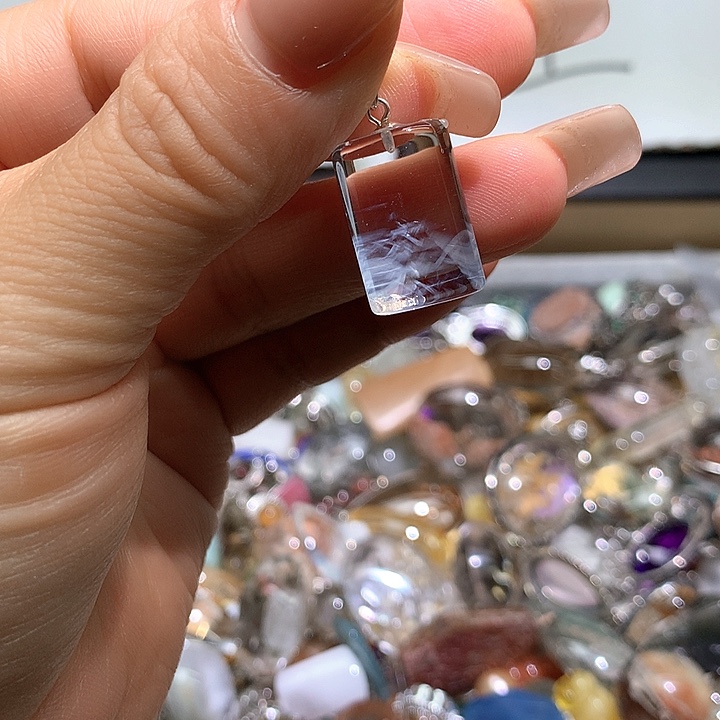 颈饰银S925镶嵌水晶