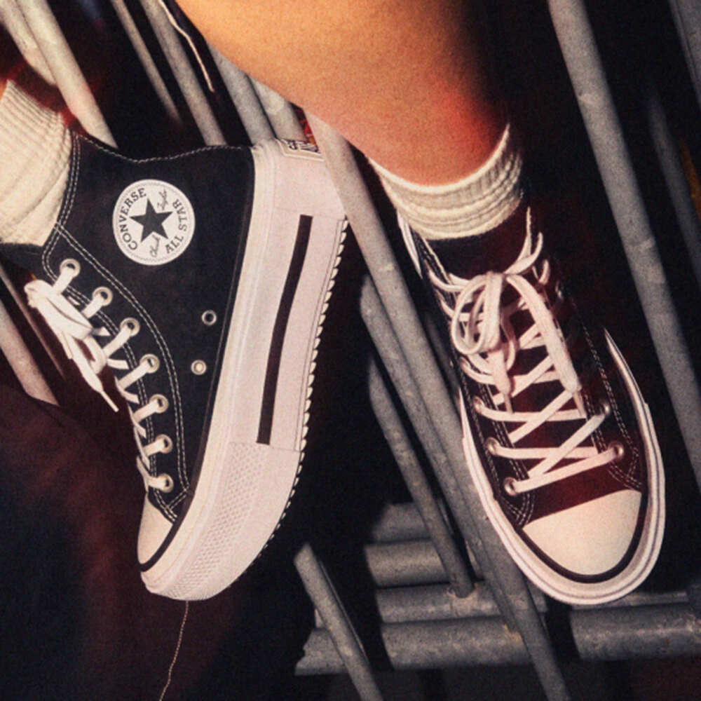 【滔搏联动】converse/匡威女子高帮系带帆布鞋A12975C