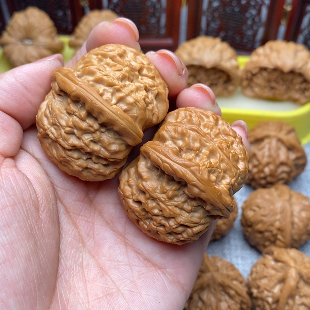 文玩核桃把件球白43