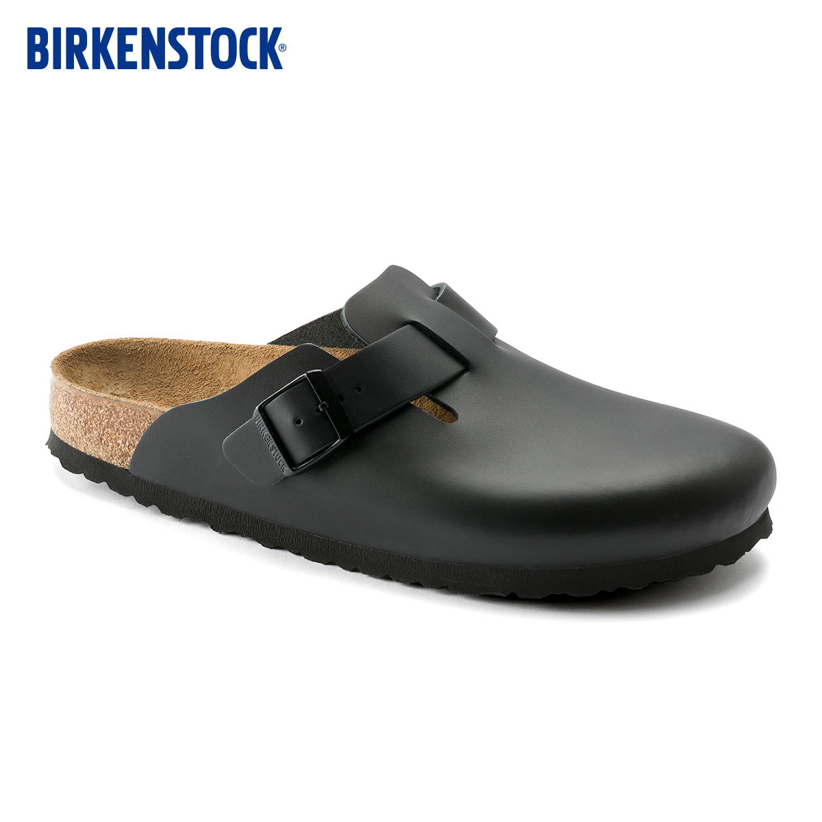 BIRKENSTOCK勃肯德国进口男女款牛皮革外穿软木Boston包头拖鞋