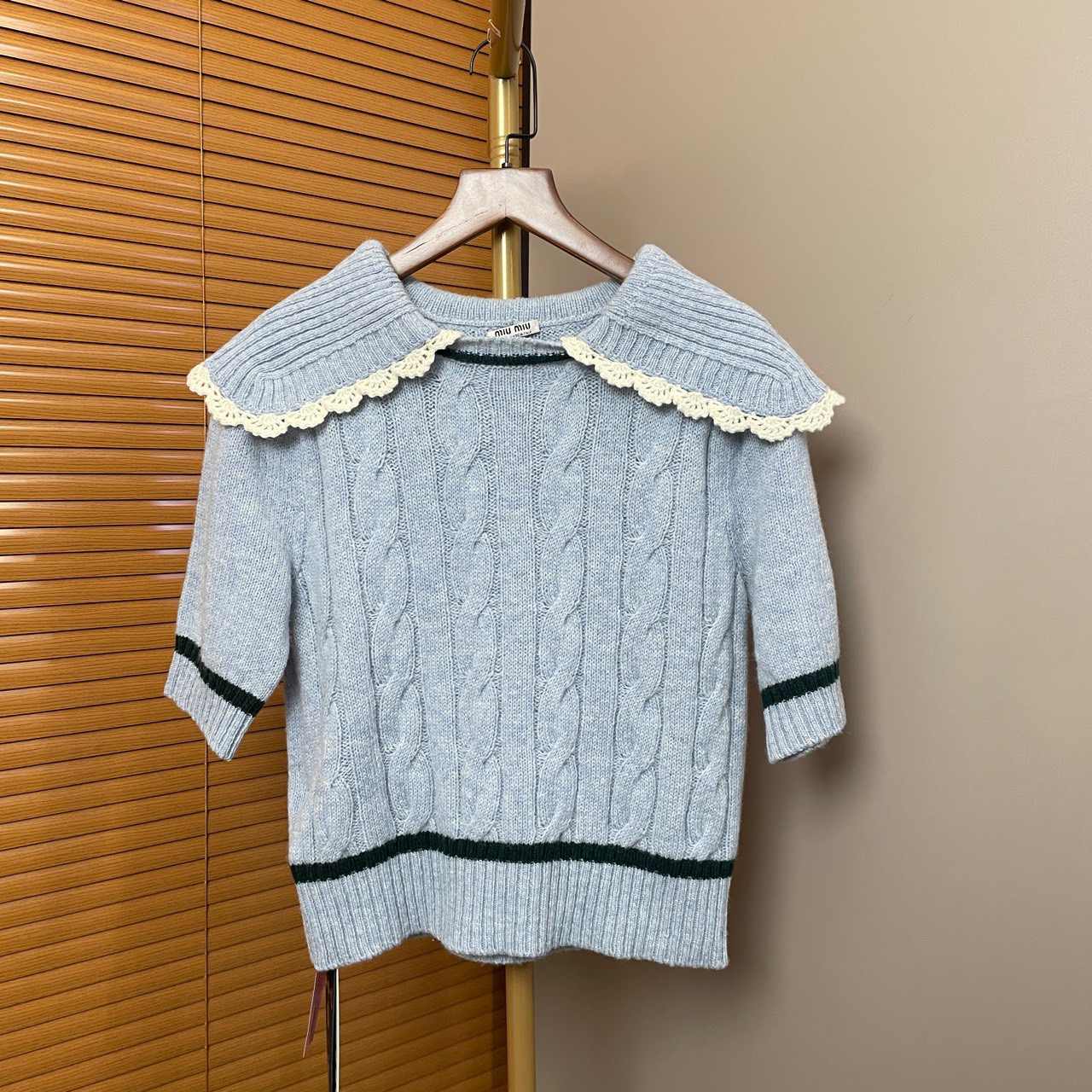 95新 MIU MIU/缪缪 （原）针织短袖/36码/95新/SI500595
