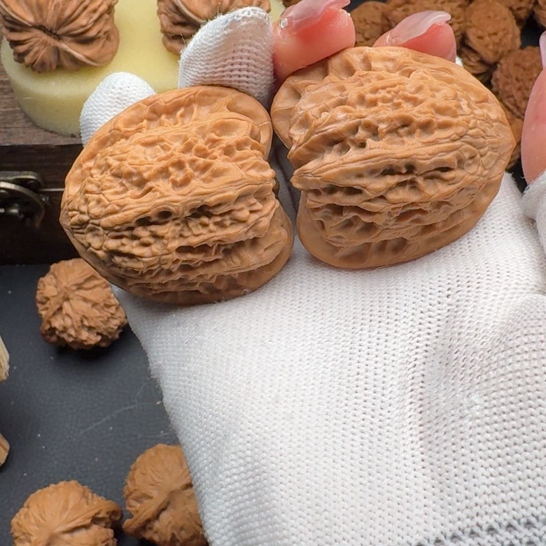 文玩核桃把件41鸡心4686