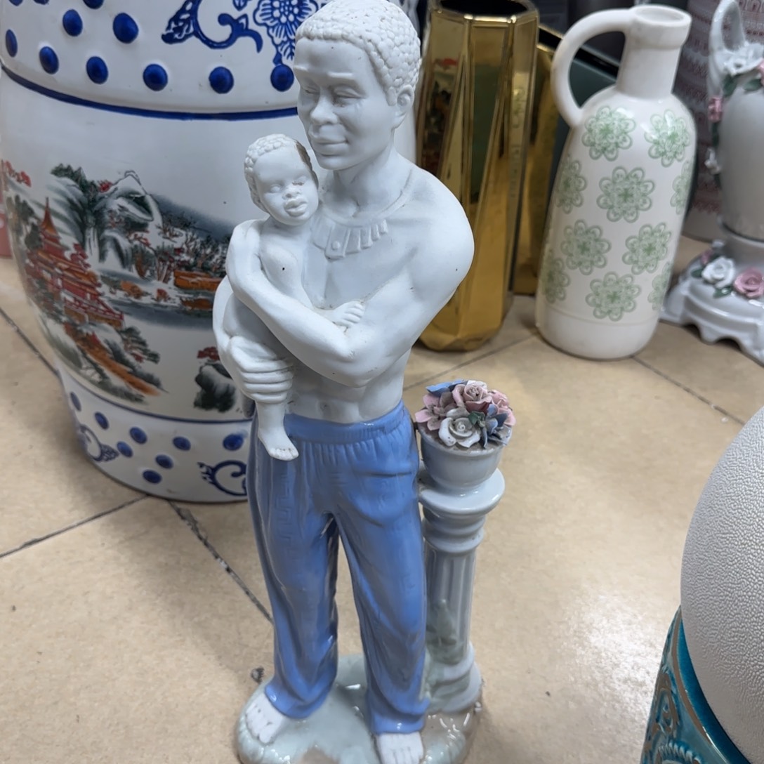 瓷片陶瓷工艺花瓶摆件