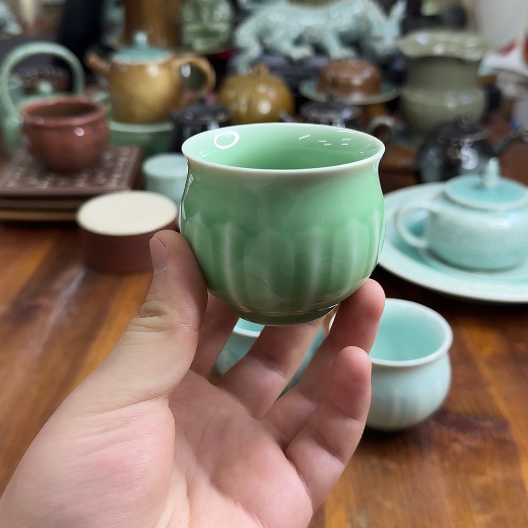 小仲龙泉青瓷微瑕4904