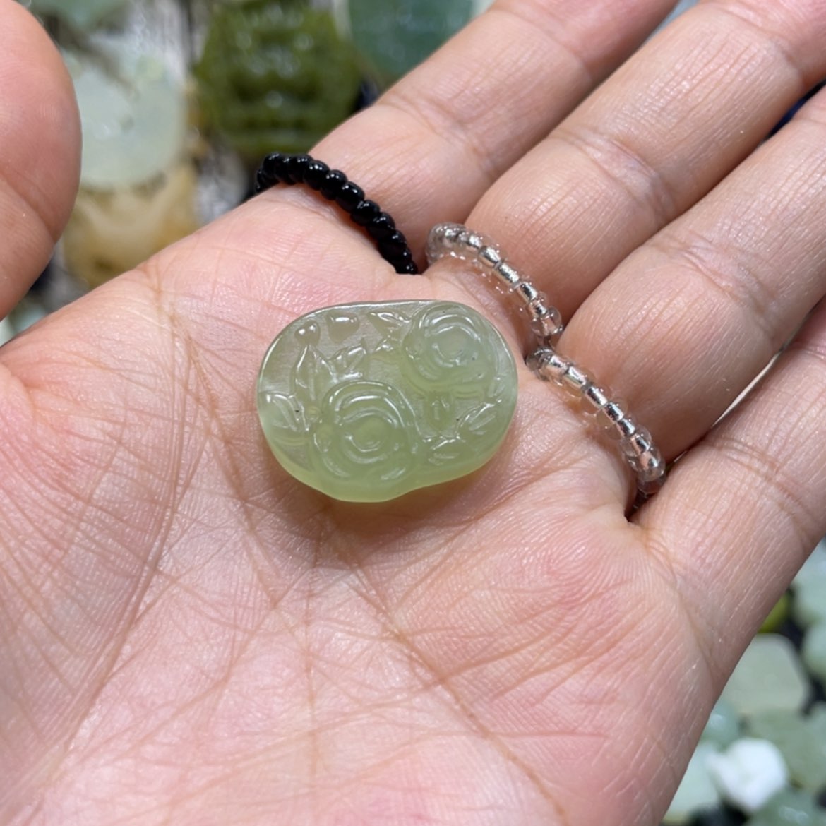 【闪购商品】岫玉未镶嵌颈饰86吊坠