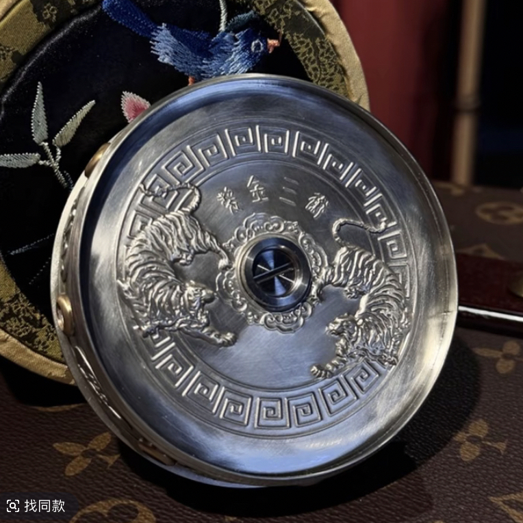 TIGER·八仙送福·精品黄蛉铜拉子 老虎鸣虫