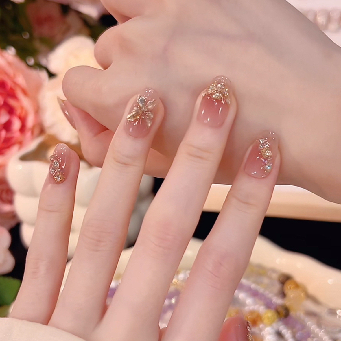 【月亮来信】秋冬爆款~纯手工穿戴甲片10个甲片可重复使用