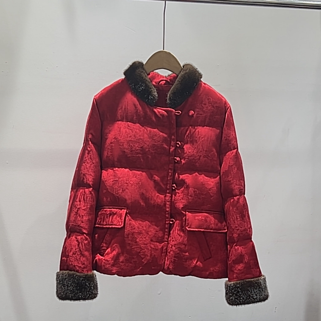 【鸿运当头】冬季新款高级复古鹅绒服国风短款时尚气质立领896