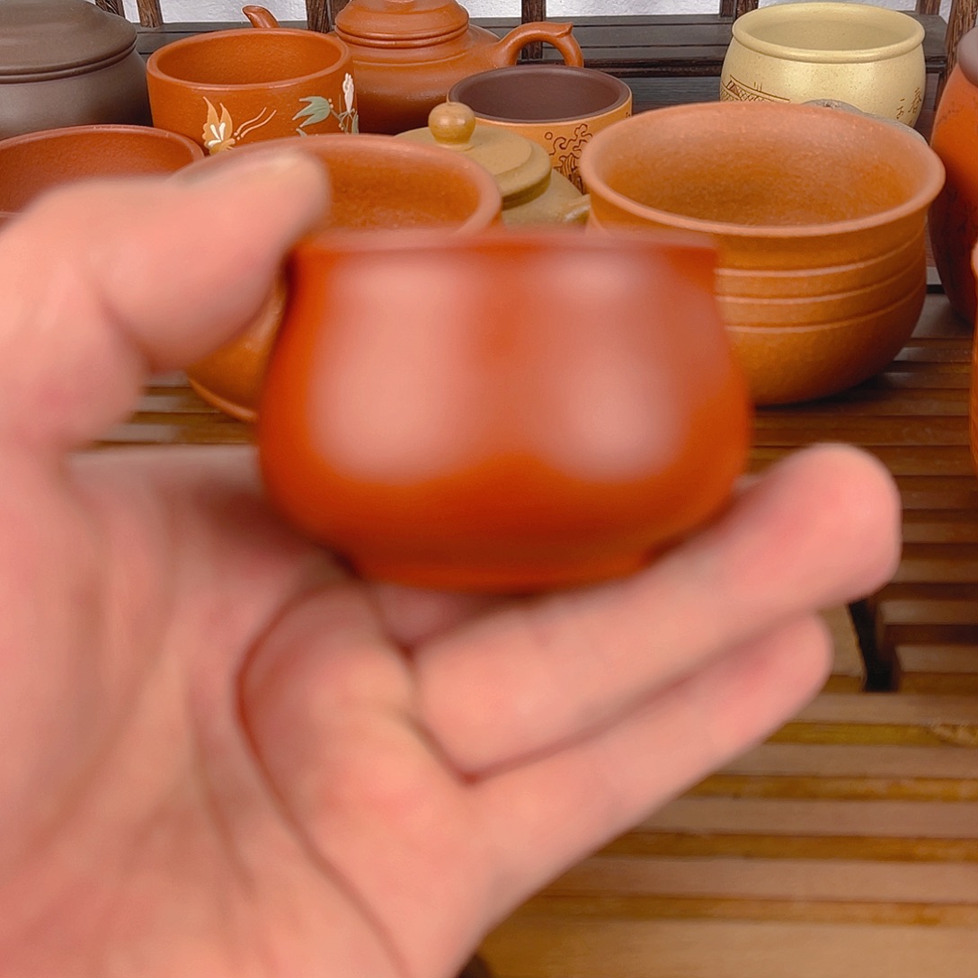 紫砂茶杯紫砂小客杯60cc