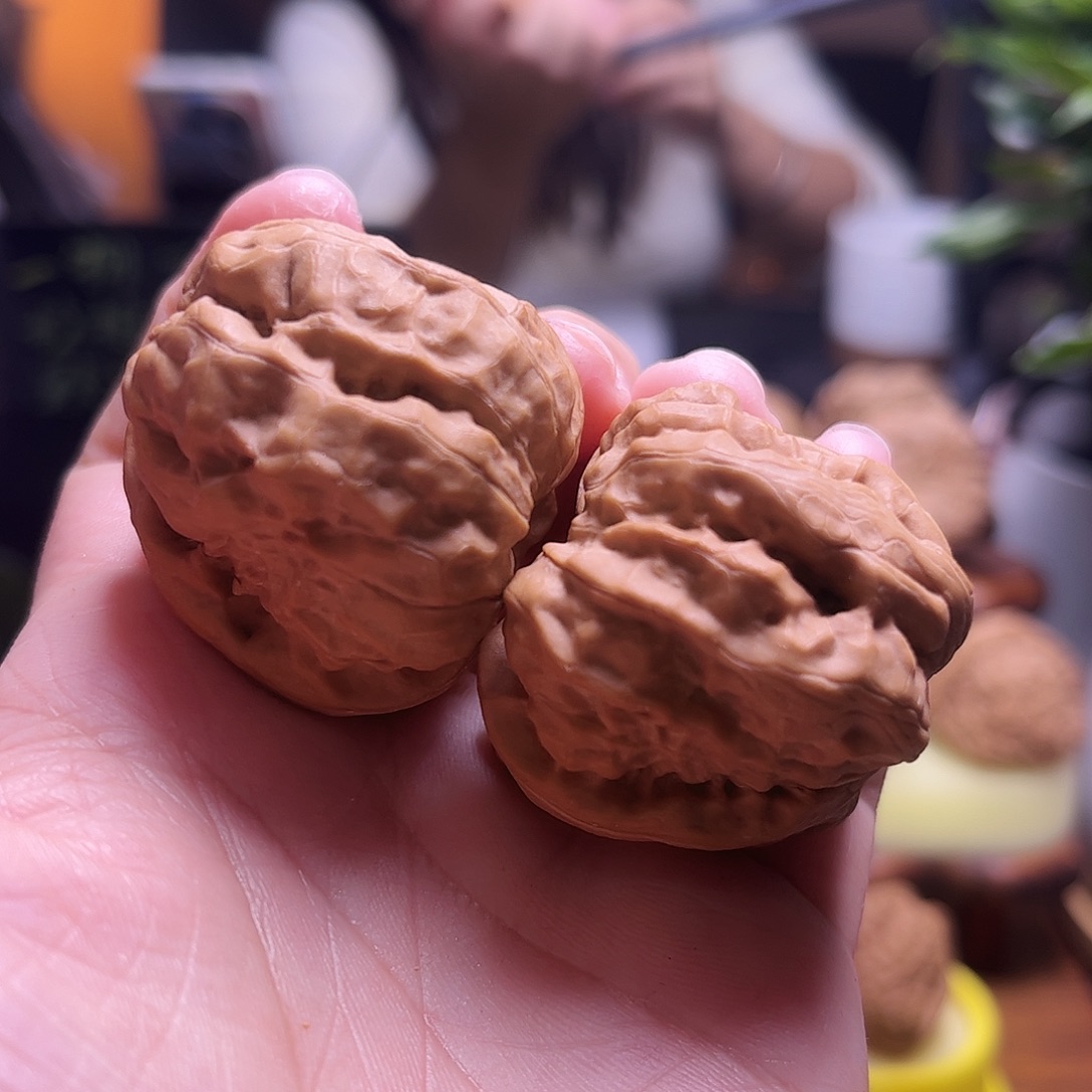 把件文玩核桃38尺白茬蛤蟆